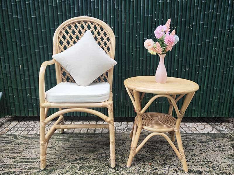 Ghế Thonet Mặt Mây - GTMM007